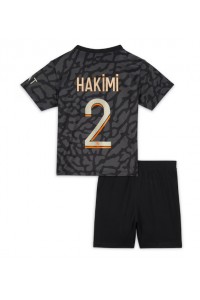 Fotbalové Dres Paris Saint-Germain Achraf Hakimi #2 Dětské Třetí Oblečení 2023-24 Krátký Rukáv (+ trenýrky)